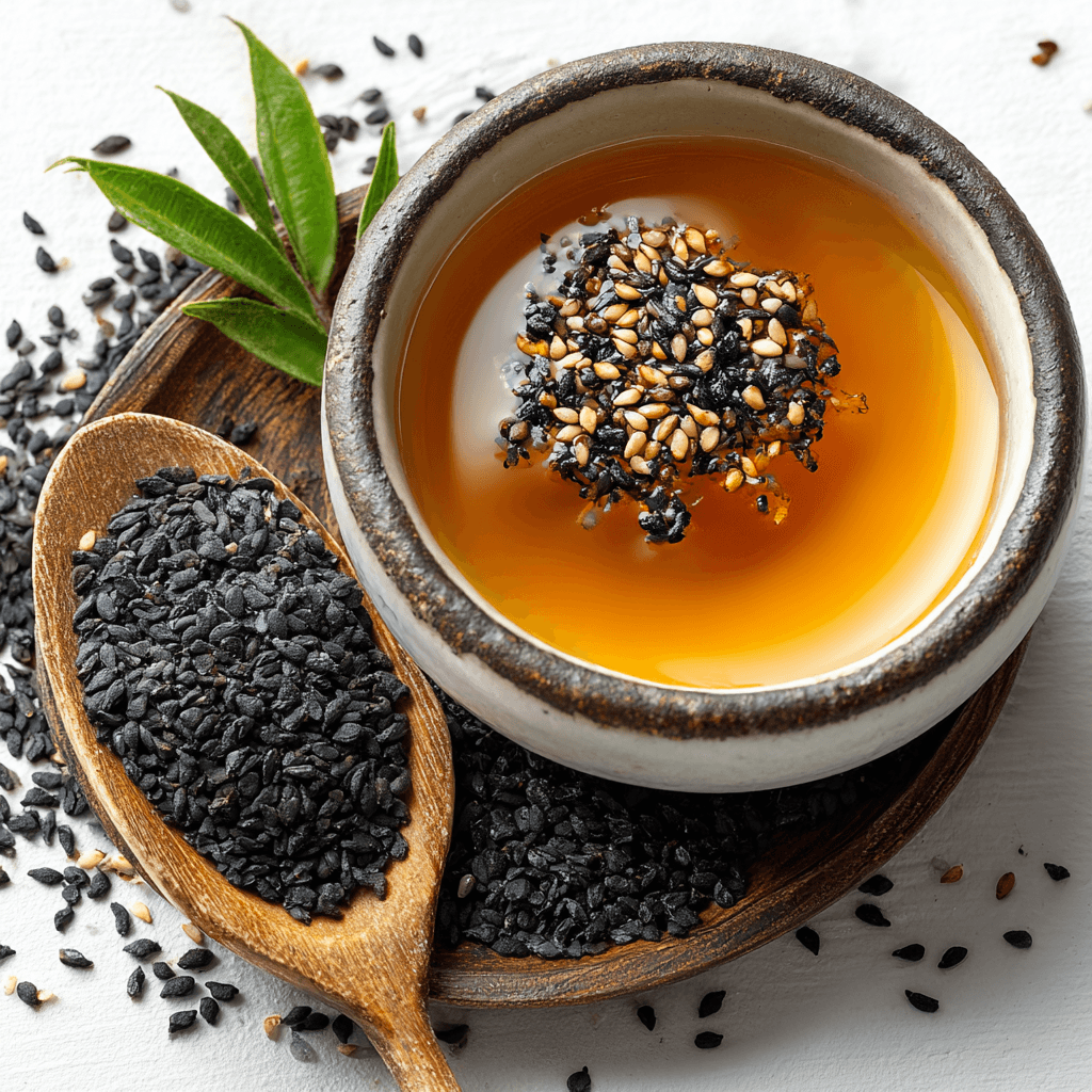 Svart sesamfröolja